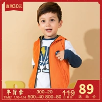 Balla Balla Boy vest mùa thu đông 2018 trẻ em mới hai bên mặc áo khoác ngụy trang 21013181160 áo gile nỉ cho bé trai bé gái