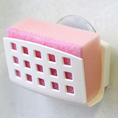 Japan Import Kitchen Suction Cup Sink rack Suction Wall Containing layer Shelf Hundred Cleaning Cloth Dishwashing Sponge Drain rack