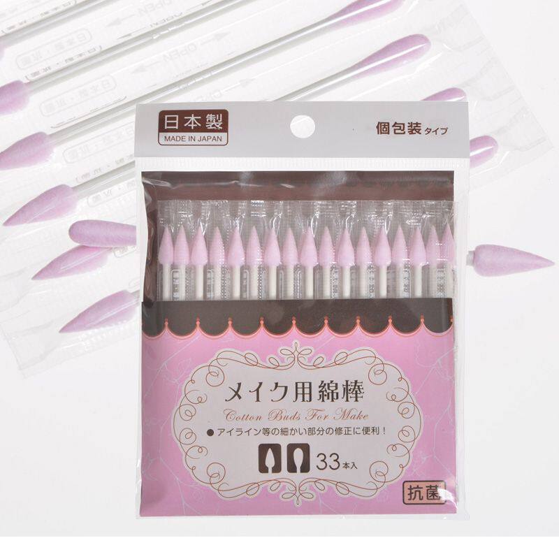Cotton swabs imported from Japan, double-ended makeup cotton swabs, make-up remover cotton swabs, ear scoops, cotton swabs, cotton bags, ear scoops
