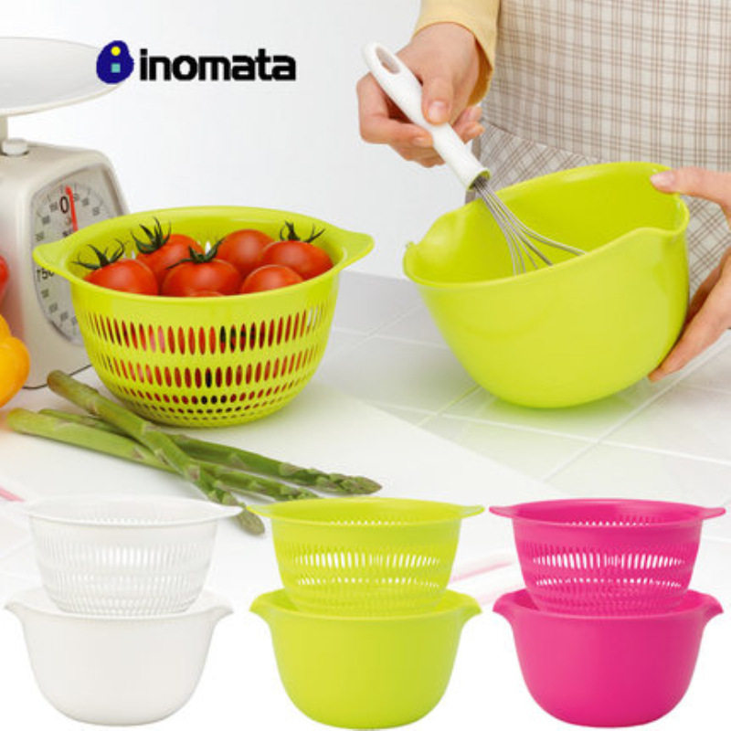 Imported from Japan kitchen washing basin draining basket vegetable basin cleaning basket washing basin draining basket small