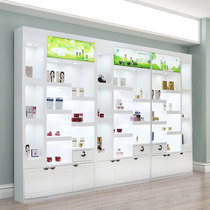 Custom cosmetics beauty salon Skin care products showcase Multi-functional display rack Simple modern nail cabinet display cabinet