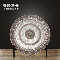 European style patch Shell Pearl glass with bracket decoration plate home decoration porch decoration living room decoration decoration