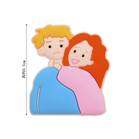 Серебряный танабата пара мягкий клей