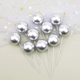 50 тортов декоративный золотой мяч Золотой мяч выпекать серебряное мяч украшения плать