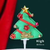 Рождественский торт декоративный рождественский круг круга -в рождественской елости лист снеговик Санта -Санта -Санта -Санта -Аккаунт