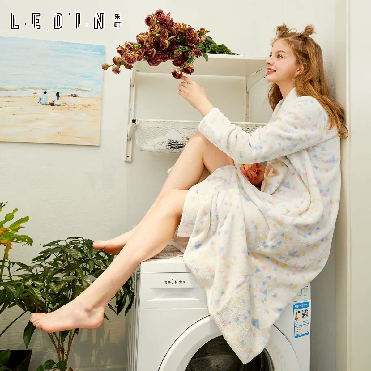 Pyjama pour femme à manches longues - Ref 2991529 Image 3