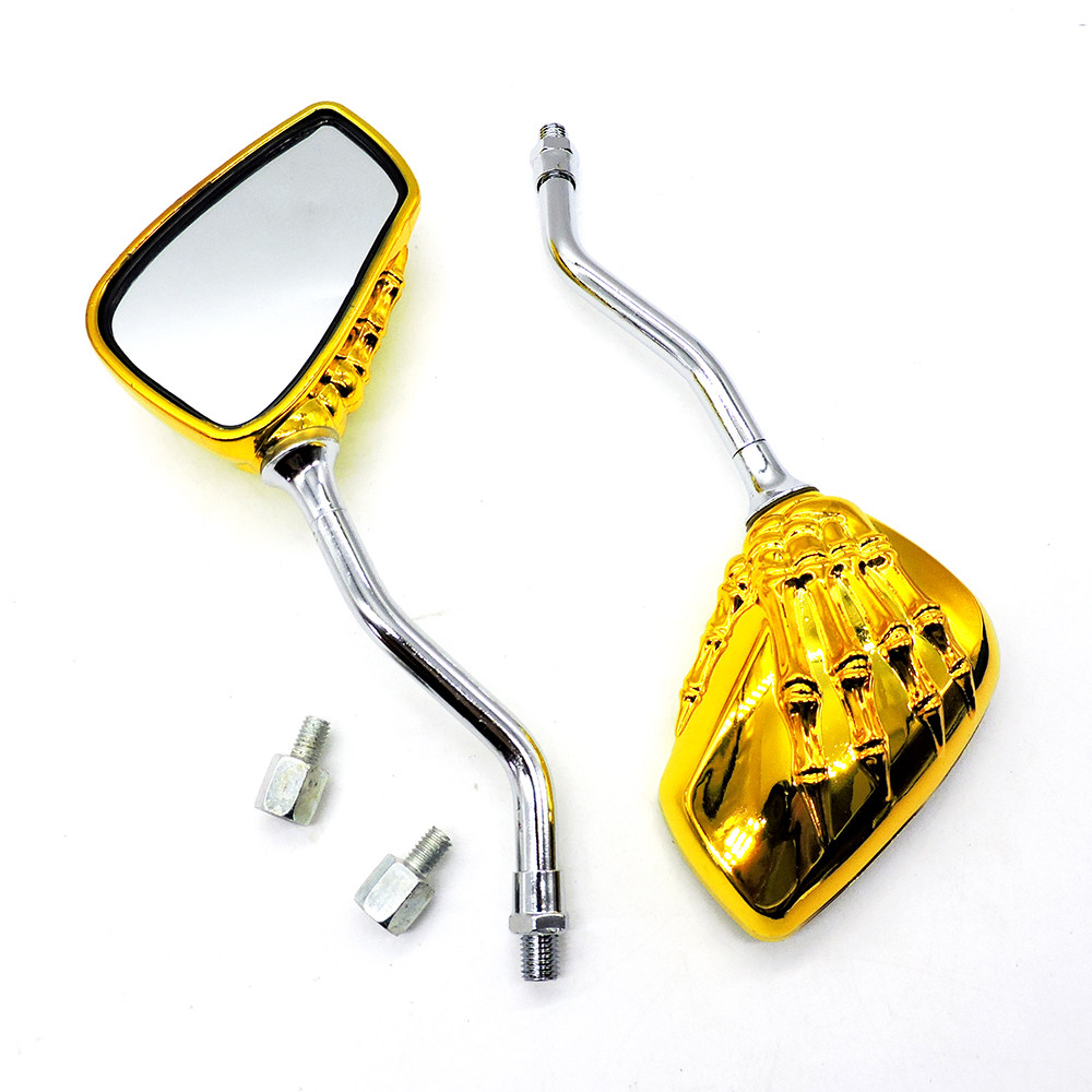 Motorcycle rearview mirror scooter modified personalized ghost hand reflector booster universal ghost claw rearview mirror