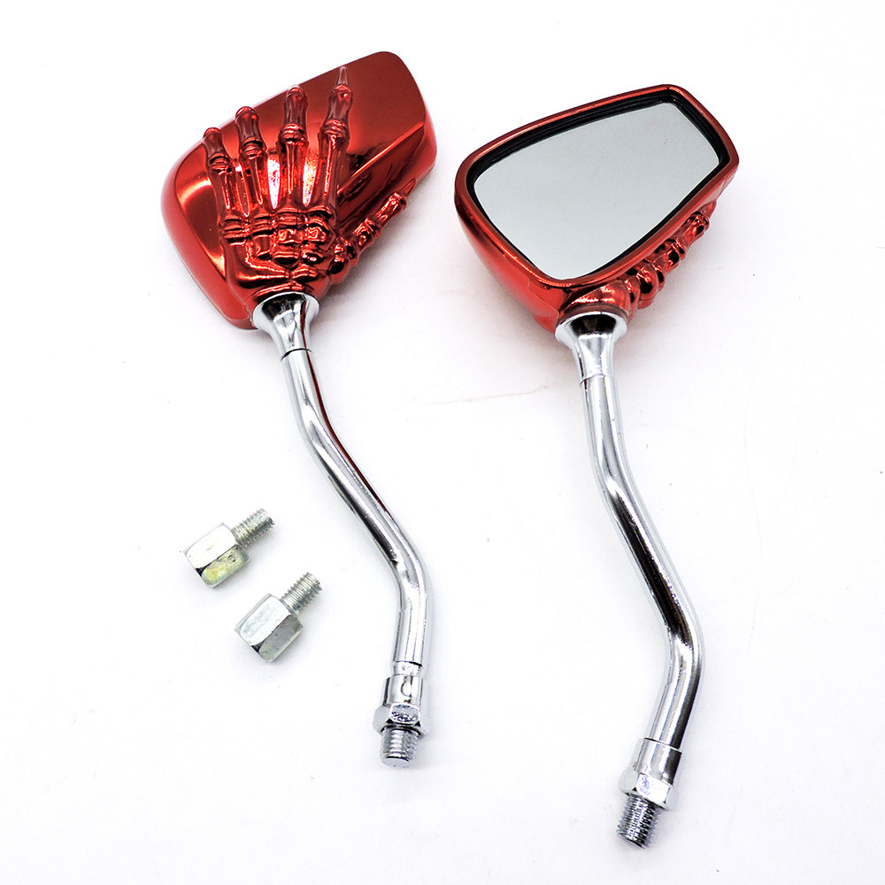 Motorcycle rearview mirror scooter modified personalized ghost hand reflector booster universal ghost claw rearview mirror