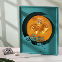 Baby hand and foot ink newborn handprint foot fetal hair souvenir full moon 100 days gift