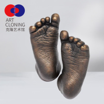 Newborn hand-foot printing clone powder baby ink hand foot ink pad 100 days full moon couple hand film powder commemoration