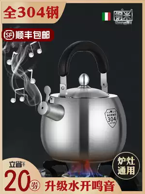 304 stainless steel household ball pot firewood induction cooker coal gas stove with sound gas open fire