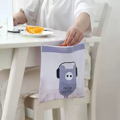 Cartoon car disposable garbage bag creative environmental protection hanging storage bag Adhesive Type car garbage bag