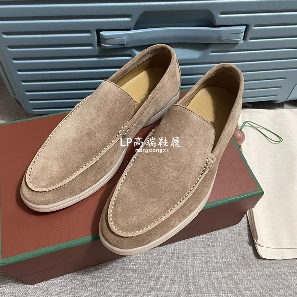 Gaoban 2026 New Men's All-Season Shoes Suede Slip-On Loafers Flat Casual Lazy Men's Shoes Trendy Shoes