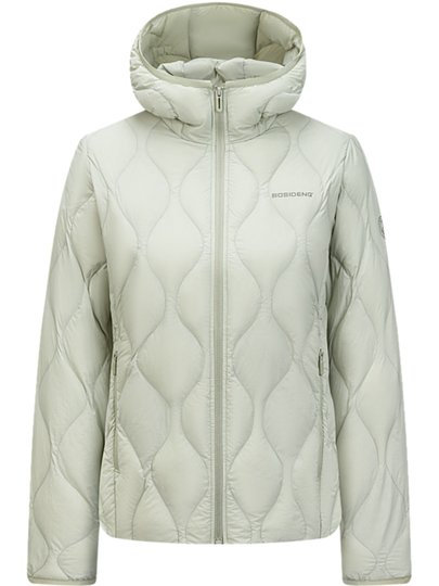 Bosideng Lightweight down Jacket for Women, Short Style with Hood, Warm, Fashionable, Versatile, Casual, Light and Warm Winter Goose down Slimming Coat