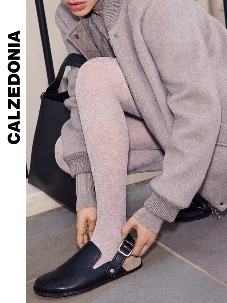 колготки / чулки дна calzedonia24秋冬新女保暖舒适菱形含羊绒裤袜modc2096
