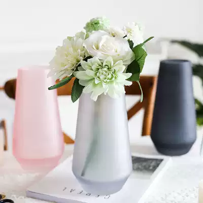 Nordic vase glass transparent flower arrangement ins Wind light luxury simple hydroponic Lily creative dry flower small ornaments