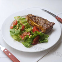  Mail Nordic special Western food 10 inch 12 inch steak plate white porcelain plate flat plate thickened more professional