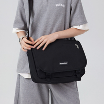 Resetter bag large capacity single shoulder bag neutral fashion leisure college students attend class computer bag