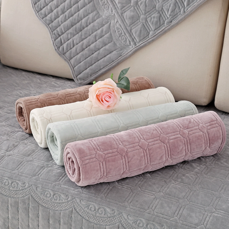 Sofa đệm kết hợp vải sang trọng nghệ thuật đơn giản hiện đại chống trượt flannel tất cả bao gồm sofa bao gồm phổ quát bao gồm bốn mùa đệm - Ghế đệm / đệm Sofa