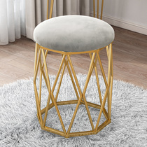 Iron makeup chair girl bedroom modern simple girl home dressing stool Net red ins stool 40cm high