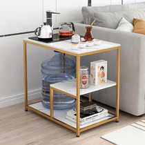 Living room shelf sofa next to the small tea table simple modern Net black tea table home side light luxury tea table table