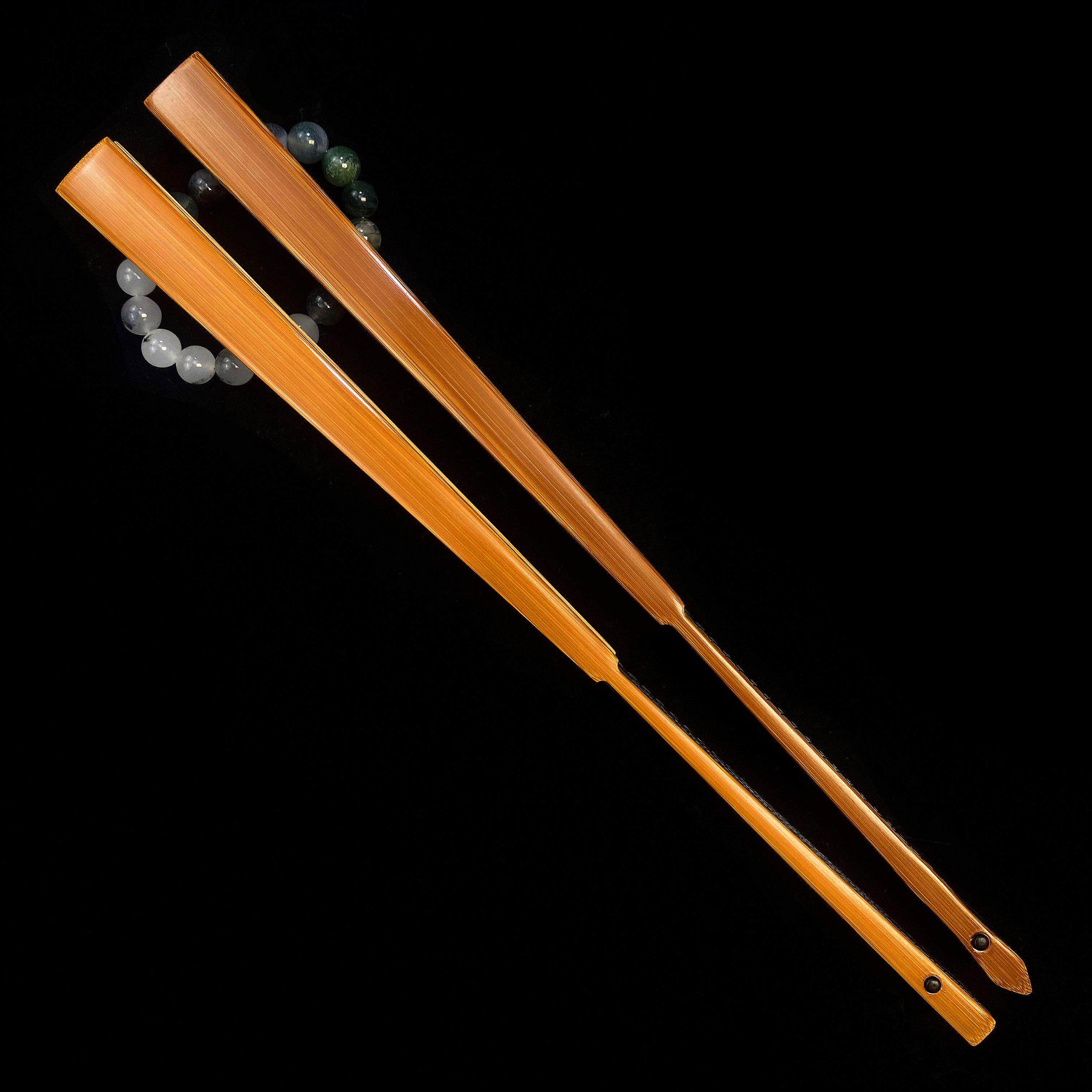 7-9.5寸水磨玉竹折扇:龙鳞纹翻轮,定制古风,你的专属中国风文玩扇子-工艺扇-淘宝百科网