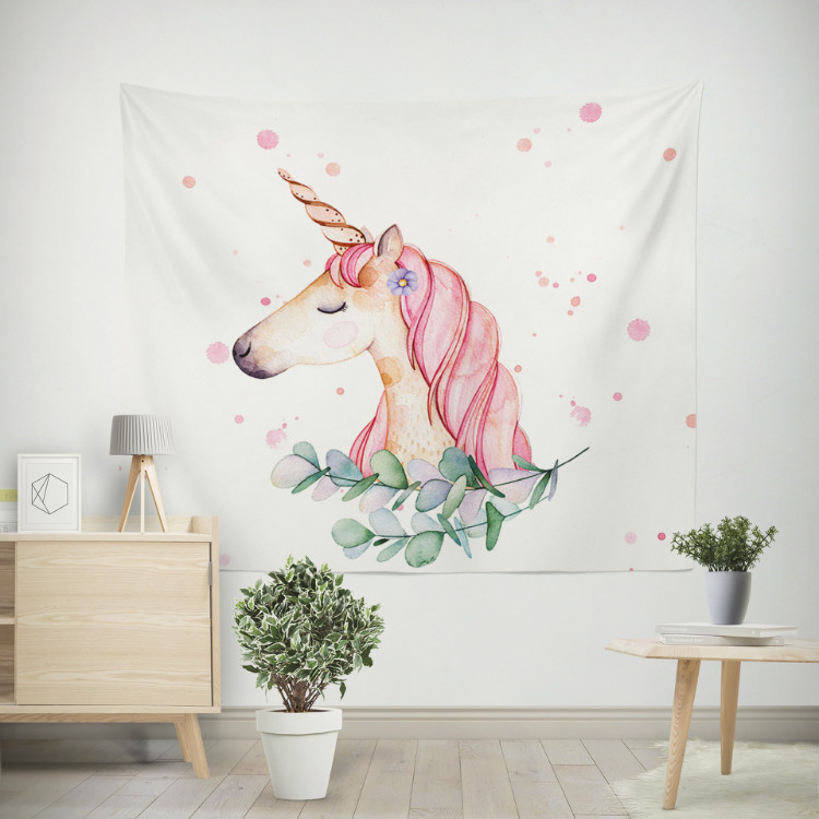 Unicorn loạt tường tấm thảm treo tường bãi biển khăn chăn chụp nền vải canvas trang trí LOGO tùy chỉnh thảm treo tường