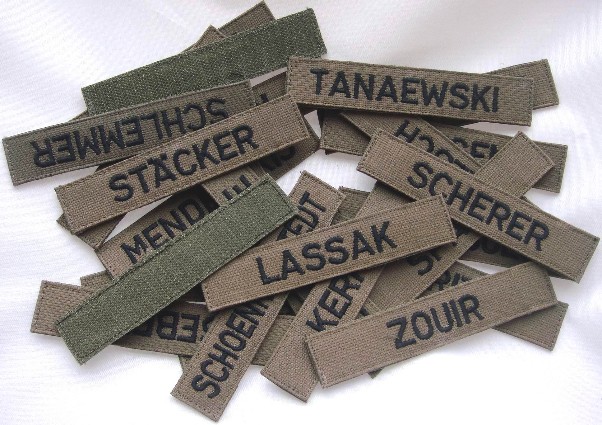 (New special)Germany German Army version of the original camouflage uniform velcro badge name strip-double layer