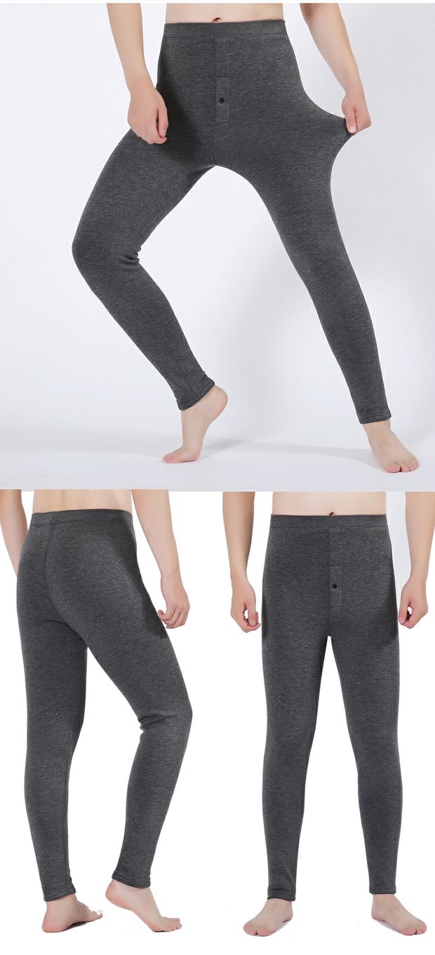 Mùa thu đông thanh niên quần ấm nam cộng với nhung dày quần dài cỡ lớn quần legging lạnh phần mỏng thun thun cotton quần áo giữ nhiệt nữ