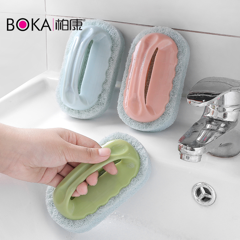 Brush cleaning brush decontamination Bath tile Kitchen washing pot artifact Dish washing pool Sponge wipe magic block cleaning cloth