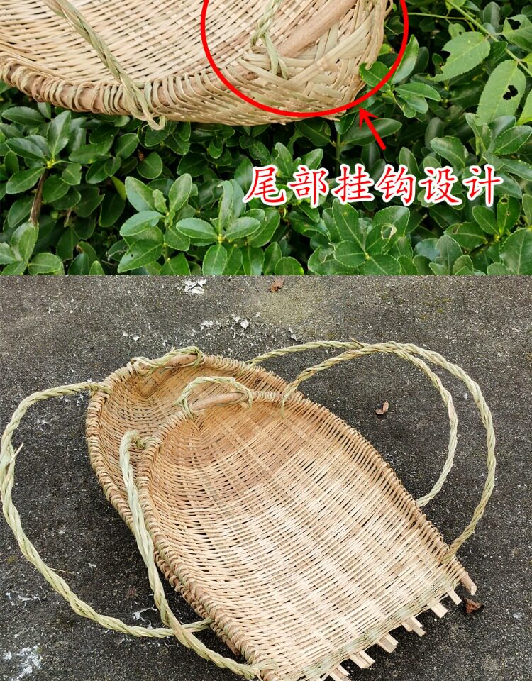 E0PB批发竹编撮箕农用挑土挑泥沙箢箕粪箕坑篼畚箕戳箕簸箕挑工-阿里巴巴