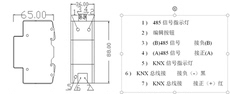 Смарт-конвертер knx转485网关 knx-rs485转换器透传 协议转换 导轨安装