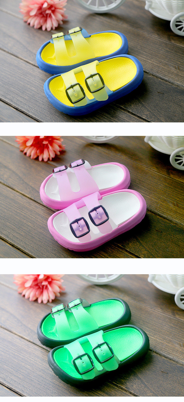 Pantoufles enfants en EVA pour été - semelle EVA - Ref 986943 Image 22