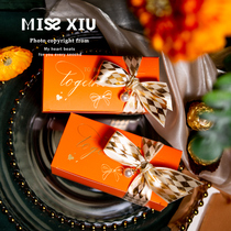 MISSXIU wedding Aurora] 20 engaged marriage niche wedding candy box advanced sense European table sugar gift box