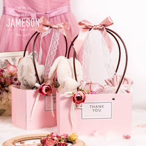 MISSXIU Wedding Garden Party] Bridesmaid hand gift box Net red gift box wedding return hand box