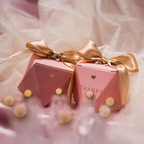 MISSXIU wedding girl heart diamond box] Wedding special candy box Candy packaging ins wind air gift box