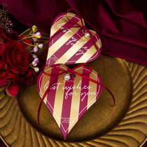 MISSXIU wedding Love Frequency] wedding special red candy empty box heart shaped candy packaging gift box