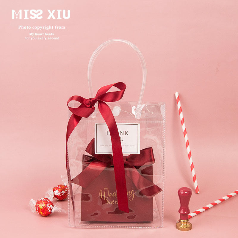 MISSXIU Flash ] Married Sugar Box Handbag with handbag to bring bridesmaid back to present candy bag