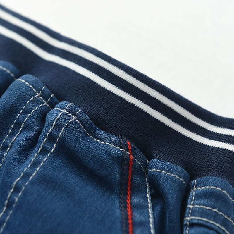 Cotton dệt kim trẻ em Quần jean đôi mùa thu quần mùa đông nam và nữ yếm jean cho bé gái