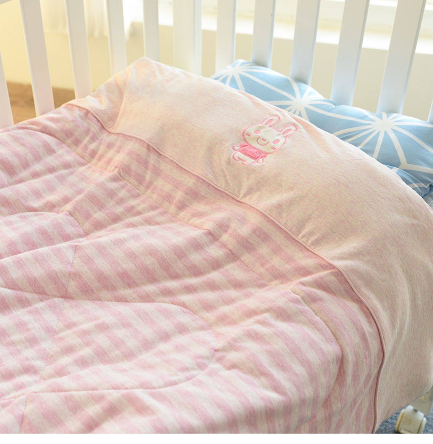 одеяло 春夏款 色纺天竺棉 儿童被子 纯棉宝宝棉被幼儿园被子夏凉被