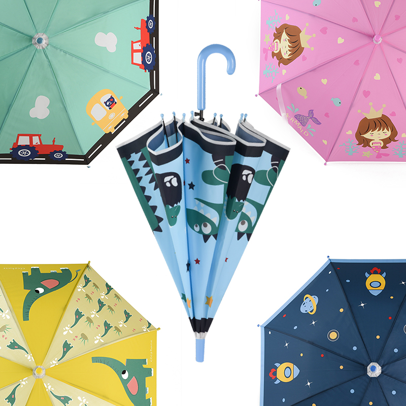 Cartoon umbrella for middle and old children Primary school boys and girls rain gear K