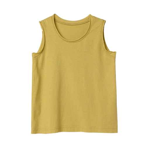 Хлопковая детская мягкая тонкая майка топ для мальчиков, футболка без рукавов, летняя одежда, подходит для подростков