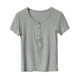 Генри Леди Леди Леди Хлопковое Шаг Т -Форнар ракушка обнаружил тонкий эластичный онлайн -магазин Slim Slim Shandong