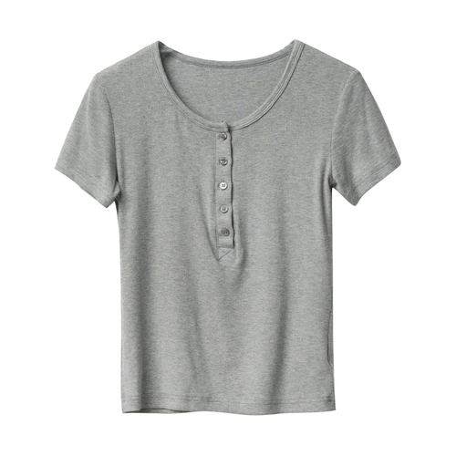 Генри Леди Леди Леди Хлопковое Шаг Т -Форнар ракушка обнаружил тонкий эластичный онлайн -магазин Slim Slim Shandong