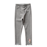 Детские хлопковые леггинсы, осенние штаны, облегающий крой