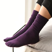 Фиолетовый 71195 ребристые чулки