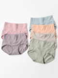 Эластичное нижнее белье, цветные легкие и тонкие дышащие трусы, высокая талия