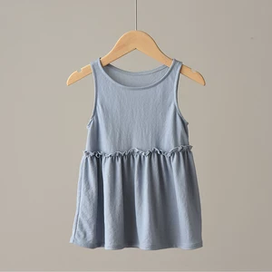 Children's thin sleevless dress sleevless