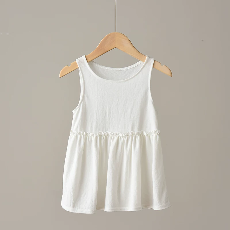 Children's thin sleevless dress sleevless