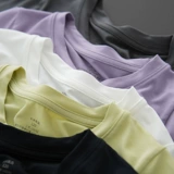 Детская тонкая однотонная базовая футболка подходит для мужчин и женщин, подходит для подростков